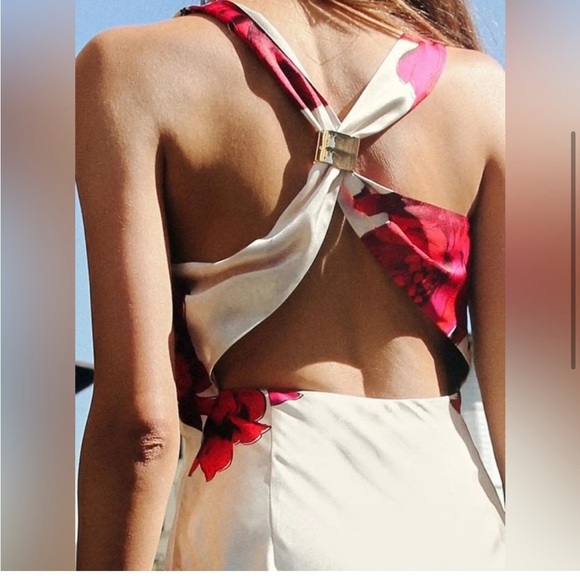 NWT Zara  dress maxi satin floral boho  SIZE XS
🚨FIRM  PRICE NO DISCOUNT - Picture 8 of 16